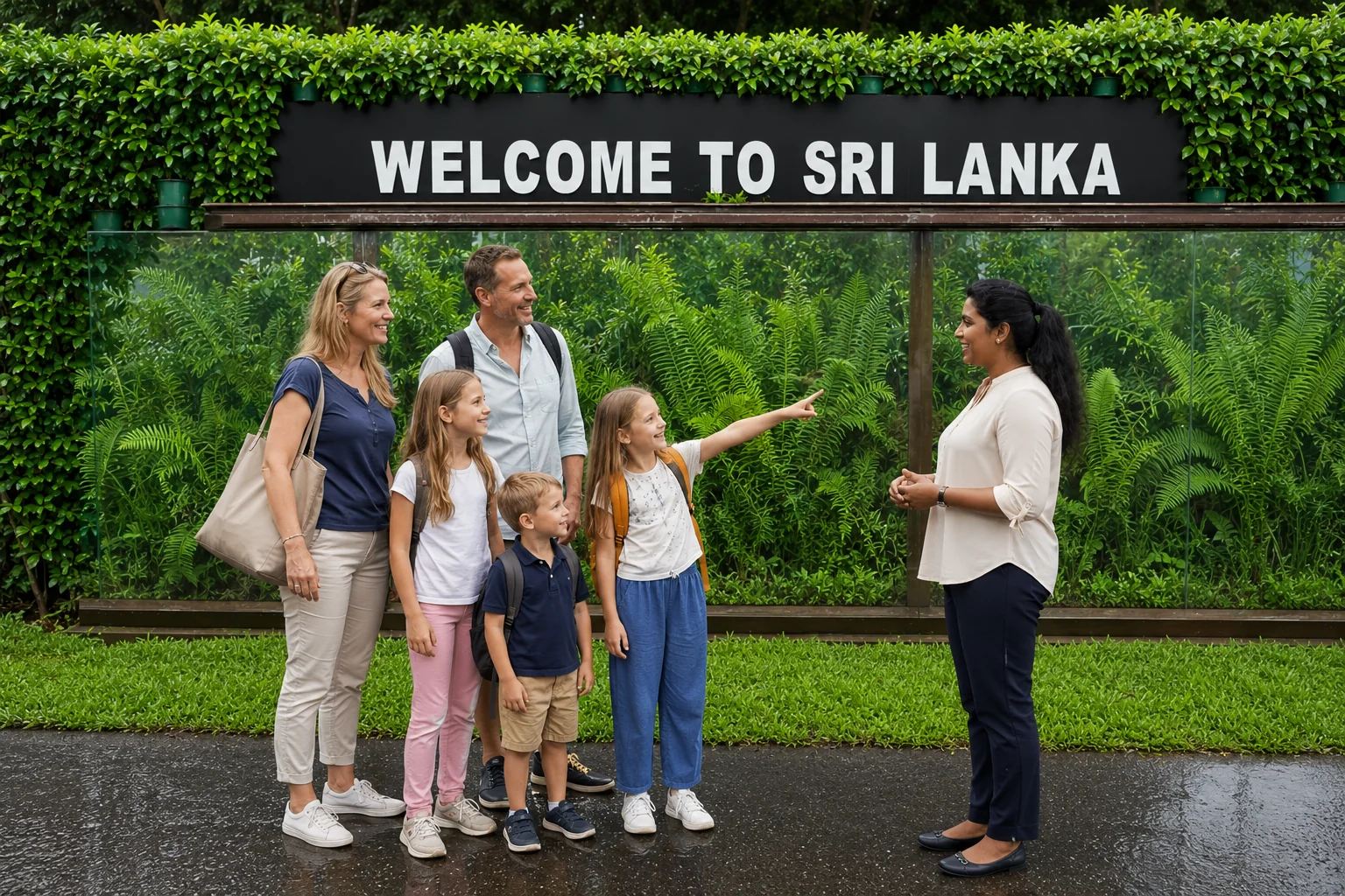 Wavion Lanka guide welcoming guests on arrival